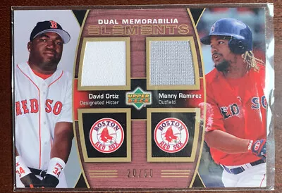 2007 Upper Deck Elements Dual Jersey David Ortiz Manny Ramirez💎Red Sox🧦/50🔥 • $69.99