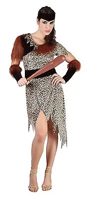 £9.99 • Buy Adult Women / Girls 10000 BC Costume Ladies Cave People Fancy Dress Outfit