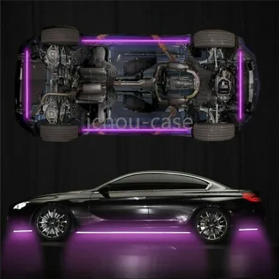 90/120/150cm RGB LED Underglow Body Neon Light Kit App Under Car Tube Strip Glow • $31.99