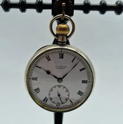 Antique Solid Silver J.w.benson London Pocket Watch 49 Mm./ O010 • £279