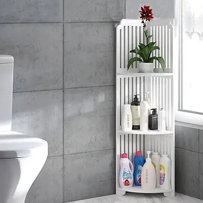 3 Tier Corner Bath Shelf Shower Caddy Storage Rack Unit Organiser Stand White UK • £13.95