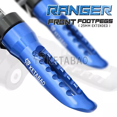 Ranger Adjustable Front Foot Pegs Footrests For Suzuki SV1000 SV650 /S GSXR 750 • $49.36