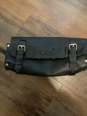 Harley-Davidson Motorcycle 10 L X 4 W X 6 D Handlebar Saddle Bag Leather • $12.99