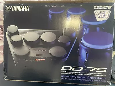 Yamaha DD-75 Digital Drum Kit With PSU Sticks & Pedals • £215