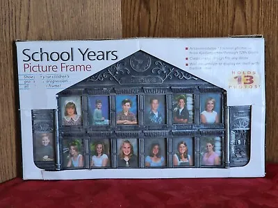 2878. New  School Years  Picture Frame K-12th Grade  Metal Wall/ Shelf  14  X 8  • $24.99