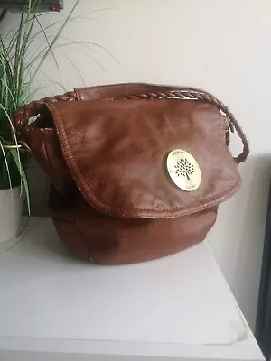Genuine Mulberry Daria Satchel Tan Brown Leather Ladies Satchel Bag • £140