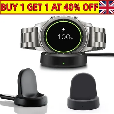 For Samsung Galaxy Watch Gear S3 Wireless USB Charger Charging Dock 42mm/46mm • £10.31