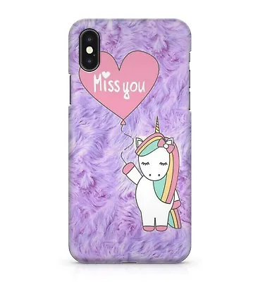 $19.15 • Buy Snow White Unicorn Purple Fur Pink Balloon Phone Case Cover