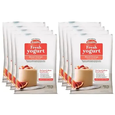 EasiYo Blood Orange Yoghurt 8 Pack Sachet Each Pack Makes 1KG Yogurt Easyyo • £32.99