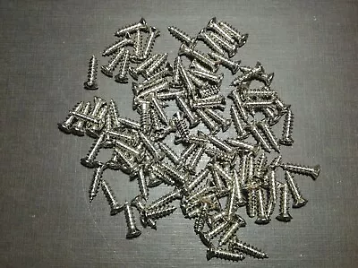 100 Pcs Ford #8 X 5/8  W/#6 Head Garnish Door Windshield Moulding Screws Nickel • $20.99