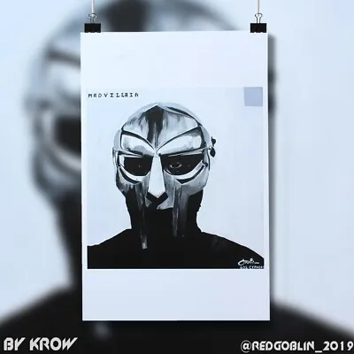 Mf Doom Art Print Madvillainy Hip Hop Rap Metal Face Zev Love X Victor Vaughn • $19.99