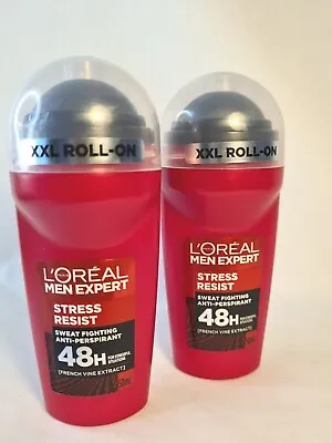 L'Oreal Men Expert Deodorant Stress Resist 48hr Anti-Perspirant Men 2 X 50ml • £8.94