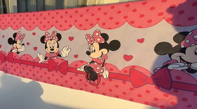 $14.50 • Buy Disney Minnie Mouse Valence Curtain Topper Pink Purple Girl Bedroom Soft Pretty!