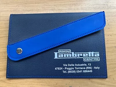 Genuine Original Casa Rimini Lambretta Centre Pouch Wallet Bag  Black & Blue • £15