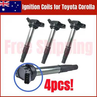  New 4PCS DENSO Ignition Coil For Toyota Corolla Lexus Prius CT200h 2ZRFE 1.8L • $57.99