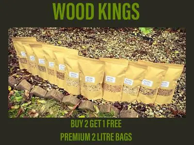 Bbq Smoking Wood Chips 2l Premium Bag Food Smoker Wood Chips Cold/hot Smoking • £7.49