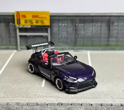 AU SW 1:64 JDM Miata MX5 Convertible Pandem Sports Model Diecast Metal Car BN • $65.99