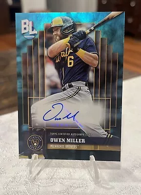 2024 Topps BIG LEAGUE BASEBALL OWEN MILLER BIG LEAGUE AUTO BLA-OM BREWERS  • $16