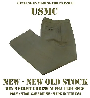 Usmc Trousers Pants Us Military Men's 31r Dress Khaki Service Dress A B Uniform  • $34.95