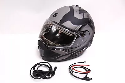 CKX Snowmobile Modular Helmet Tranz 1.5 AMS Matte Grey M L XL 2XL 3XL  51319 • $311.99