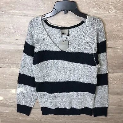 Vero Moda Womens Medium Multi Stripe V-Neck Sweater NWT • $11.89