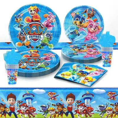 Paw Patrol Tableware Party Supplies Banner Plates Cups Kids Birthday Decoration • $26.99