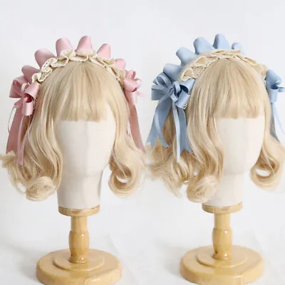 Cute Japanese Mori Girls Maid Bow Hairband Lolita Headband Hair Accessory Kawaii • $15.83