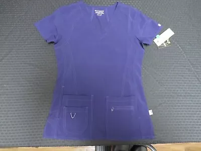 Med Couture Scrub Top-8416 Plum-XS • $21