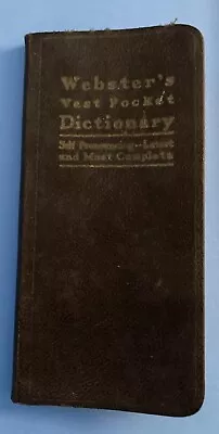 Vintage Websters Vest Pocket Dictionary • $3