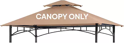 Grill Gazebo Replacement Canopy Roof 5'x8' Outdoor BBQ Straight Khaki Cover • $44.99