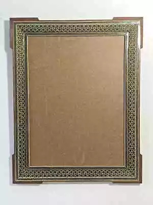   Marquetry Middle Eastern Art KHATAM Mosaic Wood Frame 19.5  X 15.25  Hand Made • $75