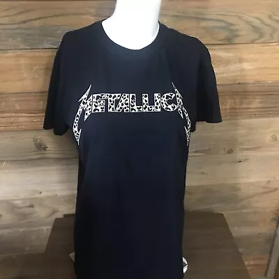 Women's Metallica Cheetah Logo T-shirt Size Large Lars Kirk • $14.99