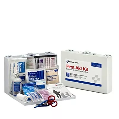 First Aid Only 25 Person First Aid Kit Metal Case 107 Pieces • $54.94