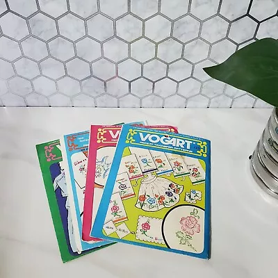 Vogart Repeat Transfer Pattern For Embroidery And Painting Set Of 4 • $13.95