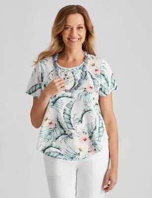 $16.58 • Buy Millers Short Sleeve Print Blouse Womens Clothing  Tops Blouse