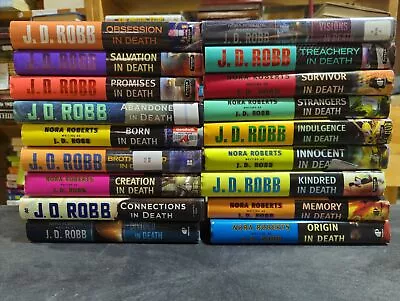 Lot Of 18 J.D. Robb In Death Series By Nora Roberts Hardcover Books W/ DJ • $67.45