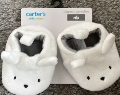New Baby Bunny Slippers Size: Newborn • $4