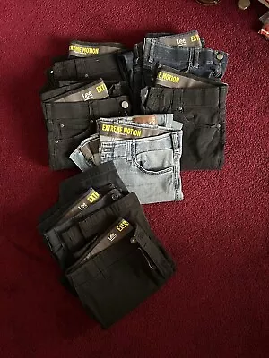 Men’s Lee Extreme Motion Lot Of 7 Pair Jeans Size 34/30 • $46