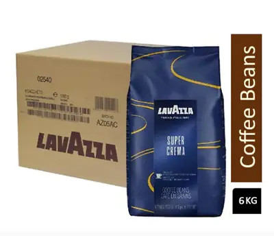 Lavazza Super Crema Coffee Beans 1 2 3 6 X 1kg Optional Lavazza Coffee Cups • £6.49