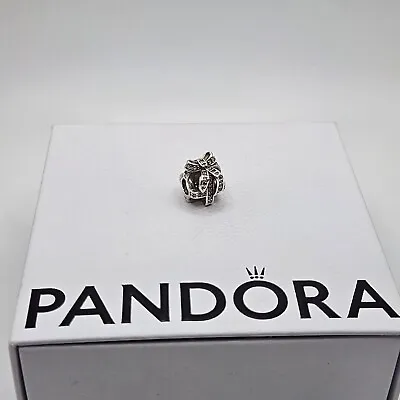 Genuine Pandora Openwork All Wrapped Up Gift Present Charm ALE 925 #791766CZ • £24