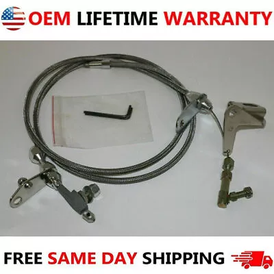 Braided Stainless Kickdown Cable Kit For 727 Torqueflite Mopar Dodge Chrysler* • $21.02