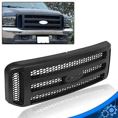 MATTE BLACK Grille CONVERSION For 1999-2004 Ford Super Duty F250 F350 F450 F550 • $155