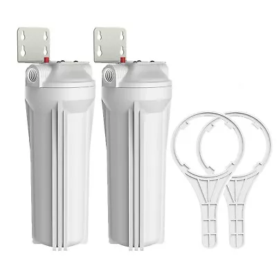 SimPure 2 Pack 10 Inch Whole House Water Filter Housing For 10  X 2.5  Filters • $32.99