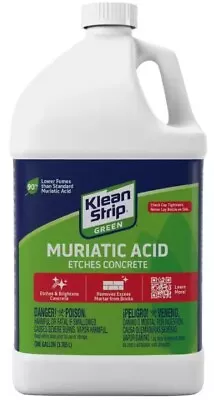 Klean-Strip Green Muriatic Acid Etches Concrete - 1 Gallon • $14.89