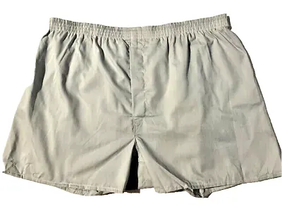 Vintage New BOXER SHORT Men 50/50 Blend Grey Boxer Shorts XL 42-44 Deadstock USA • $20