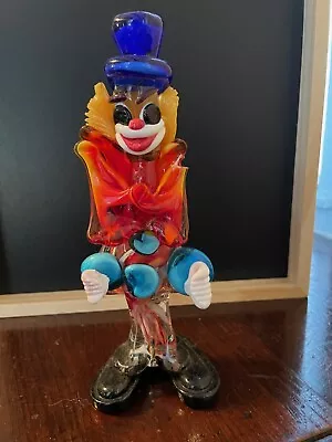 Murano Clown Figurine - Vintage Blown Glass • $20