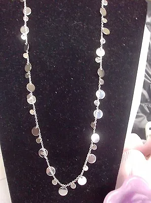 Lia Sophia Silver REFLECTION / PANORAMA Necklace 34-37  NWOT • $15.76