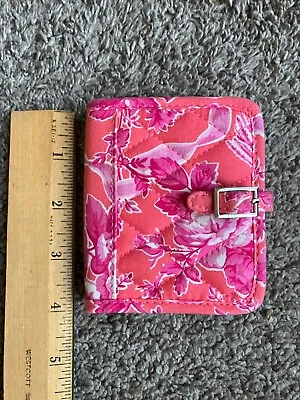 Vera Bradley Cards And Cuties Card Holder Pink Coral Pristine! Spring • $3