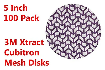 $48.99 • Buy 3M™ 710W Xtract™  5  Net Sanding Discs Cubitron II ™ Hook And Loop 100 Pack 