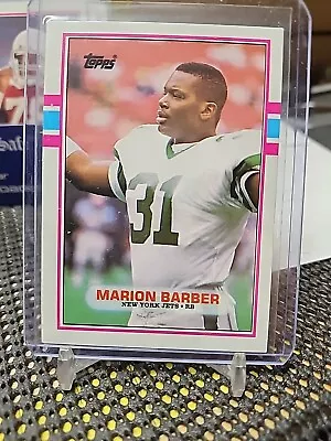 1989 Topps 233 MARION BARBER RC New York Jets Rookie Dallas Cowboys Running Back • $1.68